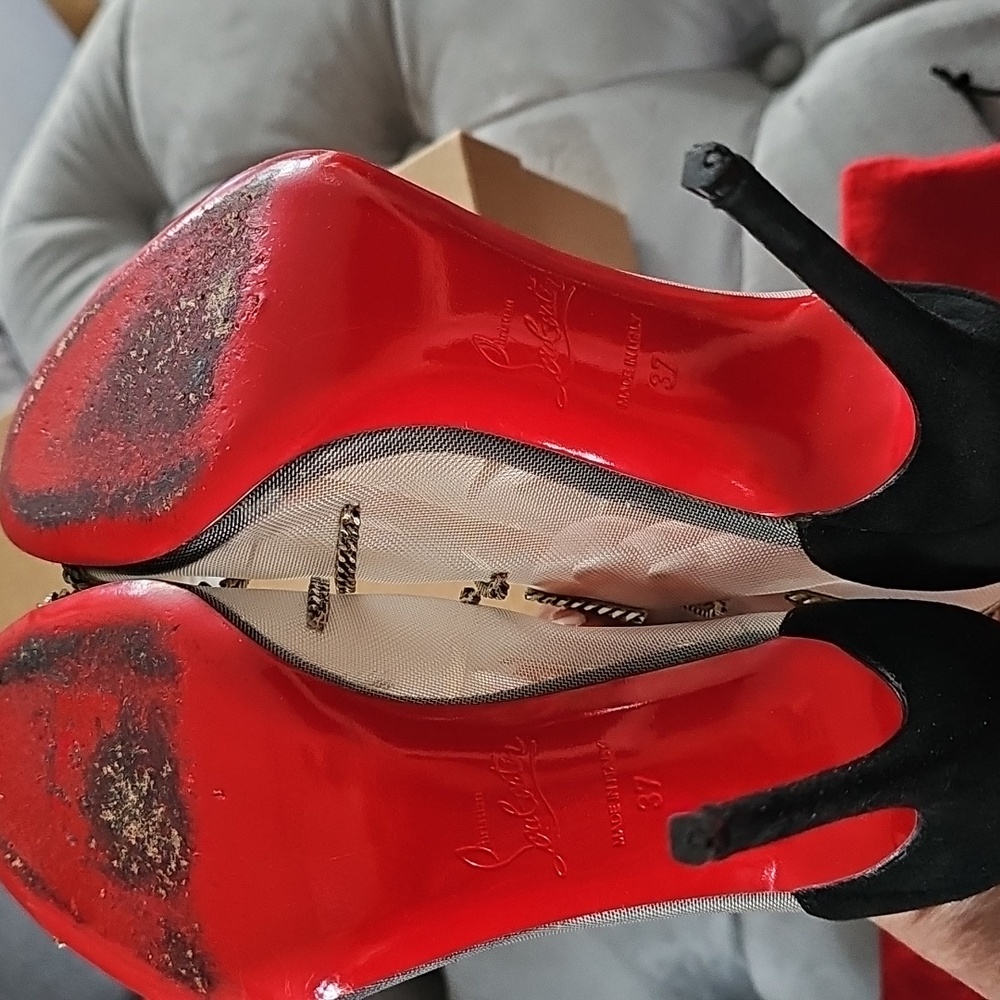 🔴 Christian Louboutin Signifiamma Mesh Booties - Picture 6 of 10